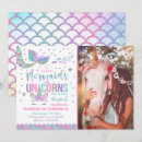 Search for rainbow mermaid invitations Unicorn