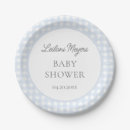 Search for blue gingham plates Mother to be