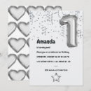 Recherche de faux silver foil invitations Blanc