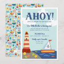 Search for nautical birthday invitations Boys