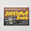 Search for old school hip hop invitations Rap