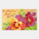 Search for vintage floral birthday stickers Flowers