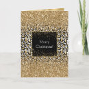 Search for animal print christmas cards Gold