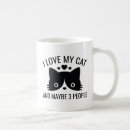 Search for i love my cat mugs Funny