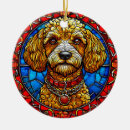 Search for stained glass ornaments Dog