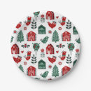 Search for nordic christmas plates Red