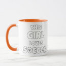 Search for girls soccer mugs Female soccer player