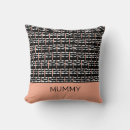 Recherche de lignes de zigzag coussins Noir