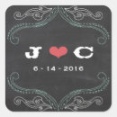 Search for chalkboard wedding stickers Typography
