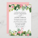 Search for pink flamingo wedding invitations Modern