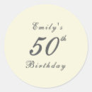 Search for 50th stickers Adult birthday