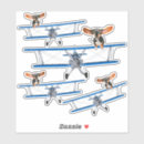 Recherche de biplane autocollants Pilote