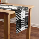 Search for black and white table runners Typography