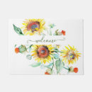 Search for sunflower doormats Watercolor