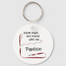 Search for butterfly dog keychains Papillon