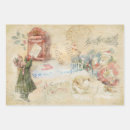 Search for vintage santa wrapping paper Victorian