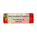 Search for jam return address labels Strawberry
