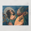 Search for angel playing postcards Lute