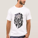 Search for black white lion tshirts For him