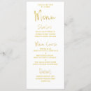 Search for white and gold menus Fancy