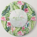Recherche de tropical mariage badges Aquarelle