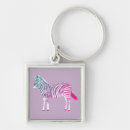 Search for pink zebra keychains Colourful