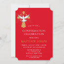 Recherche de sainte confirmation invitations Rouge