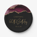 Search for burgundy and gold plates Chic