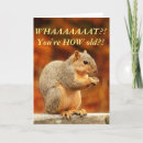 Search for funny squirrel birthday postcards Humour