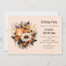 Search for tulip birthday invitations Orange