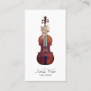 Recherche de violoncelle cartes visite Artiste