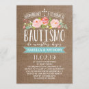 Search for twin christening invitations Floral
