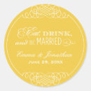 Search for eat drink and be married stickers Elegant