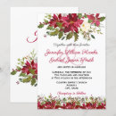 Search for poinsettia wedding invitations Watercolor floral