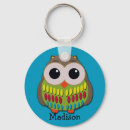 Search for colourful owls keychains Cute