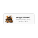 Search for haunted house return address labels Spooky