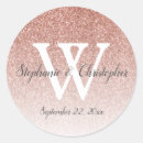 Search for elegant save the date stickers Initial