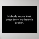 Search for broken heart posters Sad