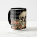 Search for skull with flowers mugs Pattern