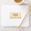 Search for whimsical return address labels Yellow