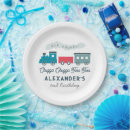 Search for train birthday plates Modern