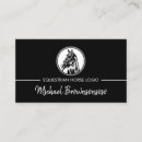 Recherche de logo de cheval cartes visite Entraîneur