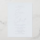 Search for ice blue and silver invitations Modern