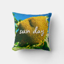 Recherche de jaune tournesol coussins Fleur