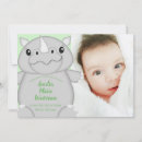 Recherche de rhinocéros invitations Bébé
