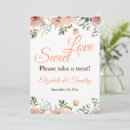 Search for sweet wedding invitations Please take a treat