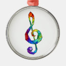Search for treble clef ornaments Rainbow