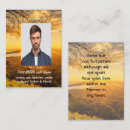 Search for memorial business cards Keepsake