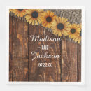 Search for sunflower wedding napkins Country chic