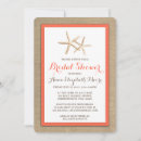 Search for starfish bridal shower invitations Tropical